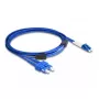 Cabo de fibra ótica DeLOCK LC duplex para SC duplex monomodo OS2 3 m