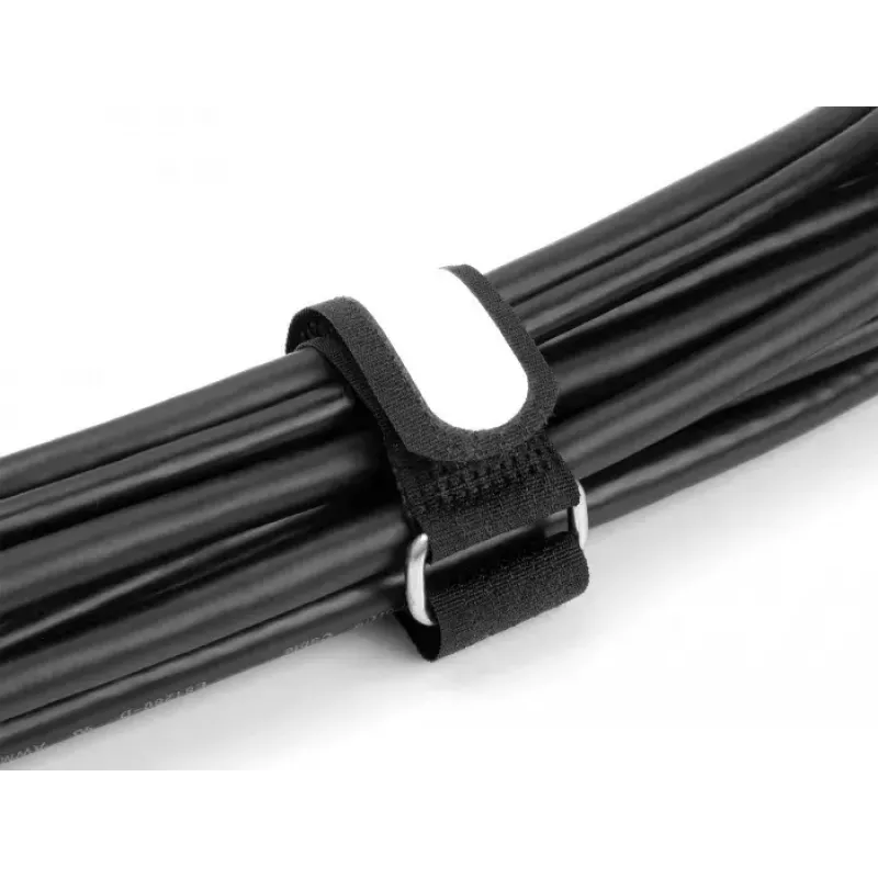 Abraçadeiras de velcro DeLOCK 457 x 25 mm pretas 5 unid.