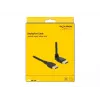Cabo DELOCK DisplayPort 1 m, DisplayPort para DisplayPort, 5,7 mm de diâmetro, até 32 canais de áudio