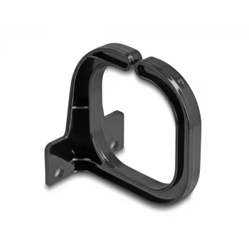 Suporte de cabos DeLOCK 66979 83 x 60 mm preto policarbonato