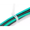 DeLOCK Abraçadeiras reutilizáveis, 200 x 7.2 mm, branco, 100 un.