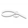 DeLOCK Abraçadeiras reutilizáveis, 200 x 7.2 mm, branco, 100 un.