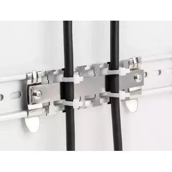 Fixador de cabos DeLOCK para calha DIN 3,5 cm de diâmetro metálico metal