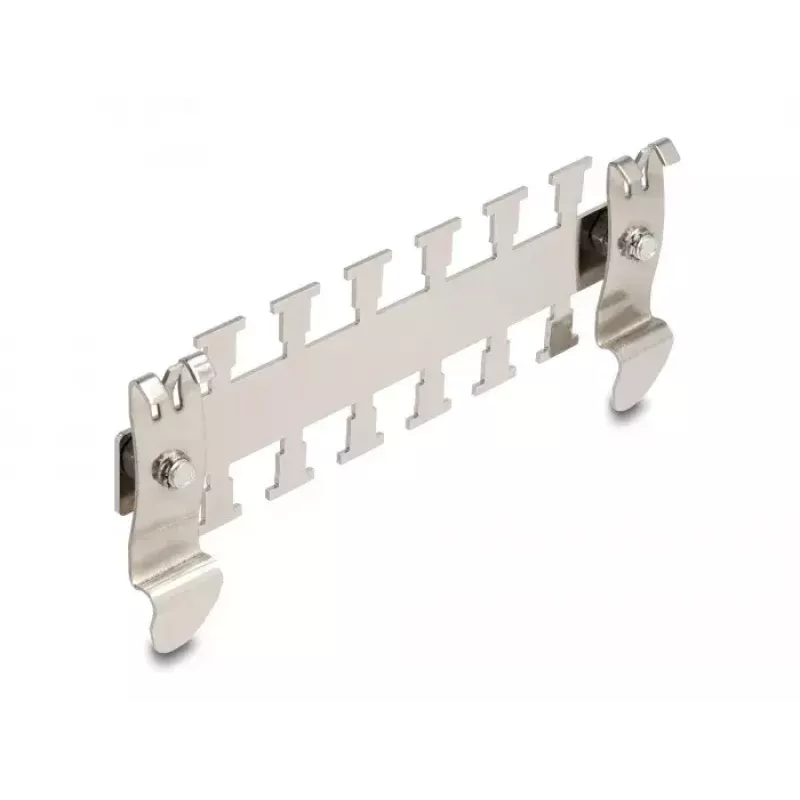 Fixador de cabos DeLOCK para calha DIN 3,5 cm de diâmetro metálico metal