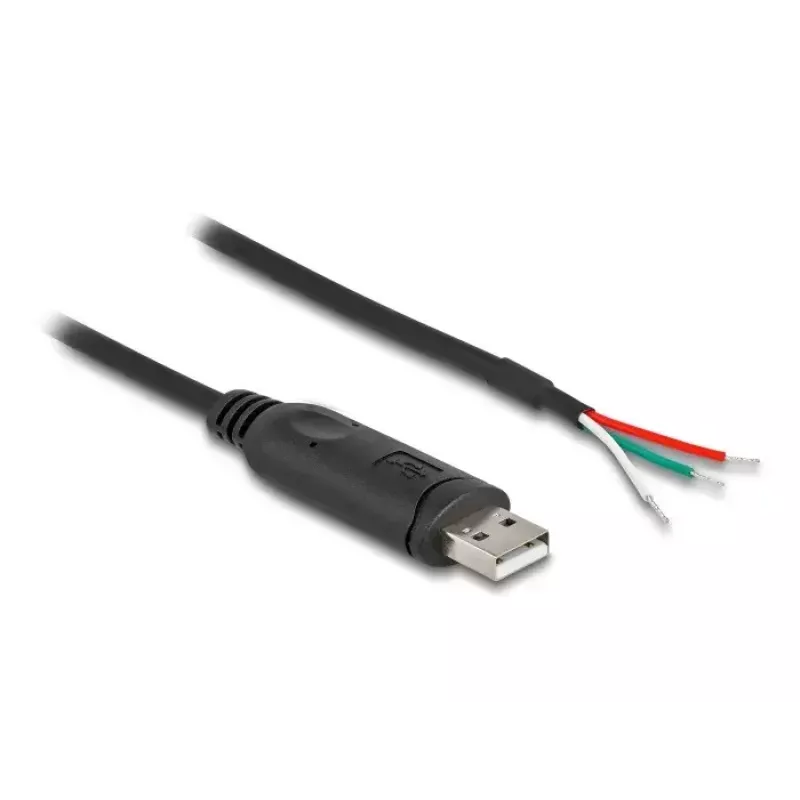 Cabo adaptador USB 2.0 DeLOCK Type-A para série RS-485 1 m preto