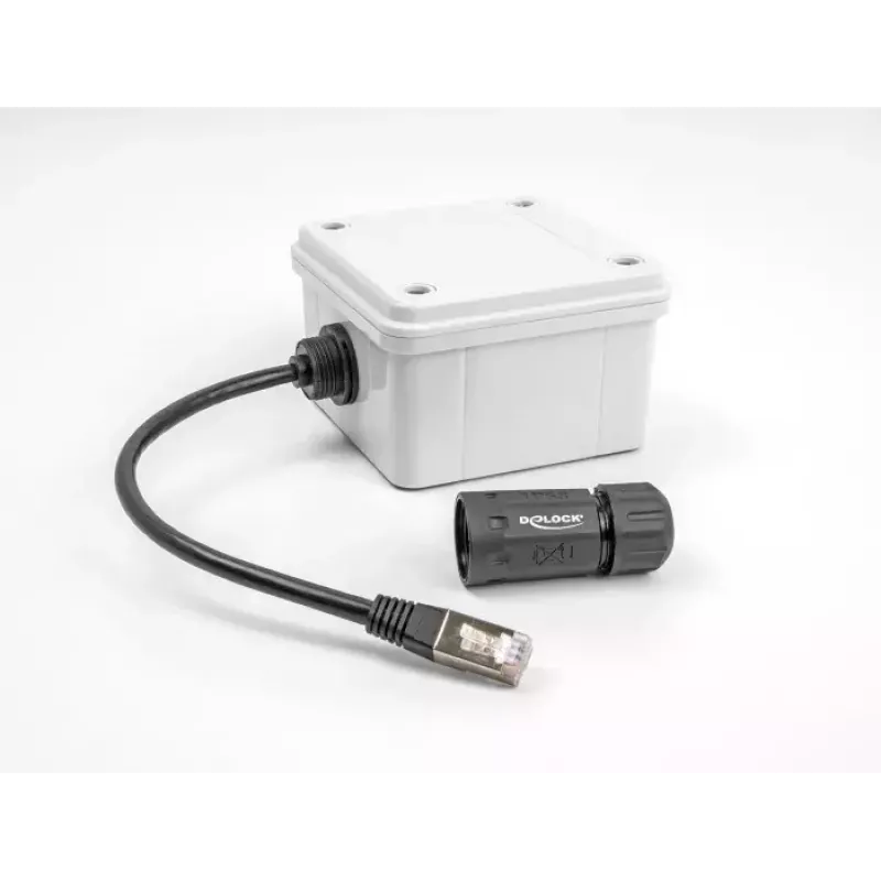 Cabo de rede DeLOCK 88147 RJ45 para RJ45 Cat.6A 0,25 m preto