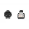 Cabo de rede DeLOCK M12 codificado A 8 pinos ficha macho para ficha RJ45 Cat5e 2 m preto