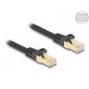 Cabo de rede DeLOCK RJ45 Cat.6A S/FTP 1m preto
