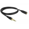 Cabo de áudio 3,5 mm conector macho para conector fêmea DeLOCK 85578 2m preto