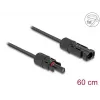 Cabo DeLOCK DL4 solar plano conector macho para conector fêmea 60 cm preto 3,3 mm²
