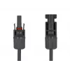 Cabo DeLOCK DL4 solar plano conector macho para conector fêmea 60 cm preto 3,3 mm²