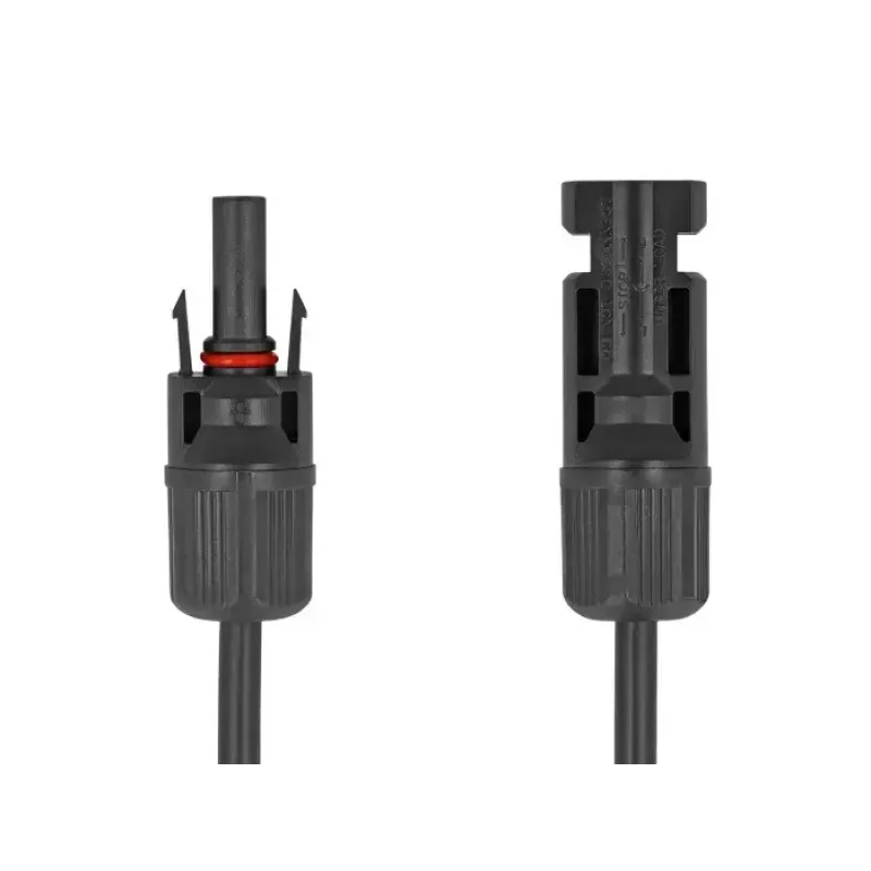 Cabo DeLOCK DL4 solar plano conector macho para conector fêmea 60 cm preto 3,3 mm²