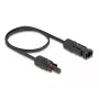 Cabo DeLOCK DL4 solar plano conector macho para conector fêmea 60 cm preto 3,3 mm²