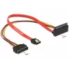 Cabo SATA DeLOCK 85515 SATA 15 pinos 1 x SATA 22 pinos 1 x SATA 7 pinos multicolor
