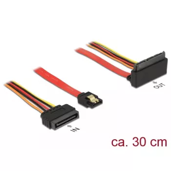 Cabo SATA DeLOCK 85515 SATA 15 pinos 1 x SATA 22 pinos 1 x SATA 7 pinos multicolor
