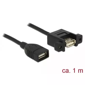 Cabo USB DeLOCK 85460 USB 2.0 1m preto