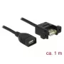 Cabo USB DeLOCK 85460 USB 2.0 1m preto