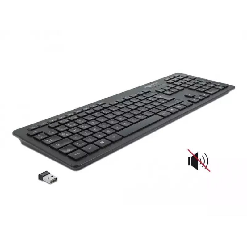 DeLOCK 12004 Home USB QWERTZ alemão preto
