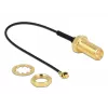 Cabo coaxial DeLOCK 89471 0,1m RP-SMA MHF/U.FL-LP-068