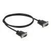Cabo série DeLOCK 86573 preto 1m RS-232 Sub-D9