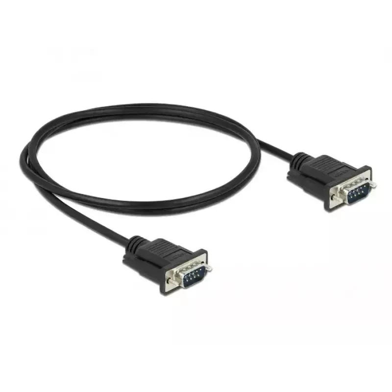 Cabo série DeLOCK 86573 preto 1m RS-232 Sub-D9