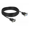 Cabo série DeLOCK 86599 preto 10 m RS-232 Sub-D9