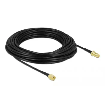 Cabo de antena DeLOCK conector macho SMA para conector fêmea SMA LMR/CFD100 15 m