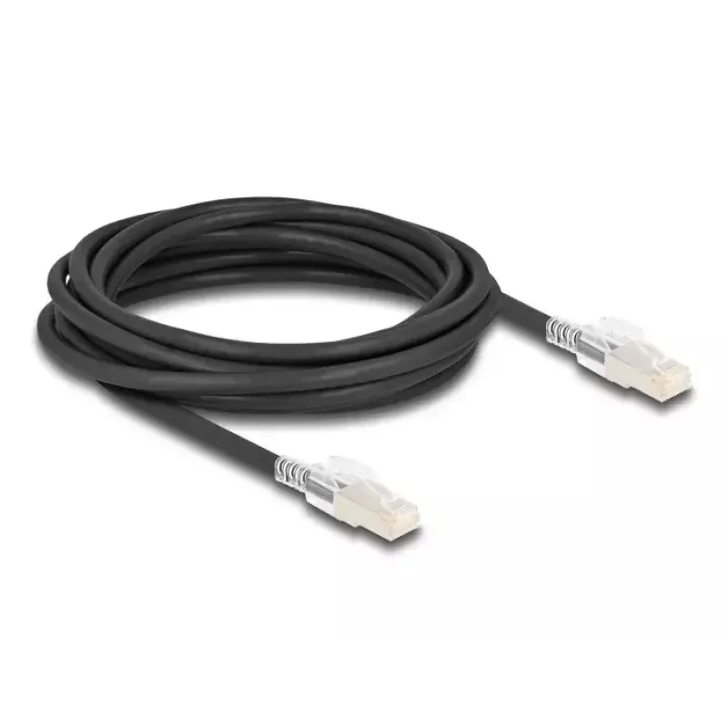Cabo de rede DELOCK 80258 Cat6a S/FTP (S-STP) RJ-45 para RJ-45 5 m preto