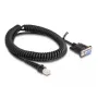 Cabo espiral DeLOCK RJ50 ficha para D-Sub 9 conector fêmea 1,5 m preto