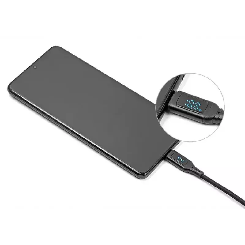 Cabo de carregamento rápido USB 2.0 DeLOCK ficha USB Type-C + USB Type-A para ficha USB Type-C PD 3.1 140 W 1,20 m