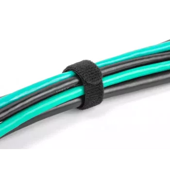 Abraçadeira de velcro para cabos DeLOCK 19011 200x12 mm preto 10 unid.