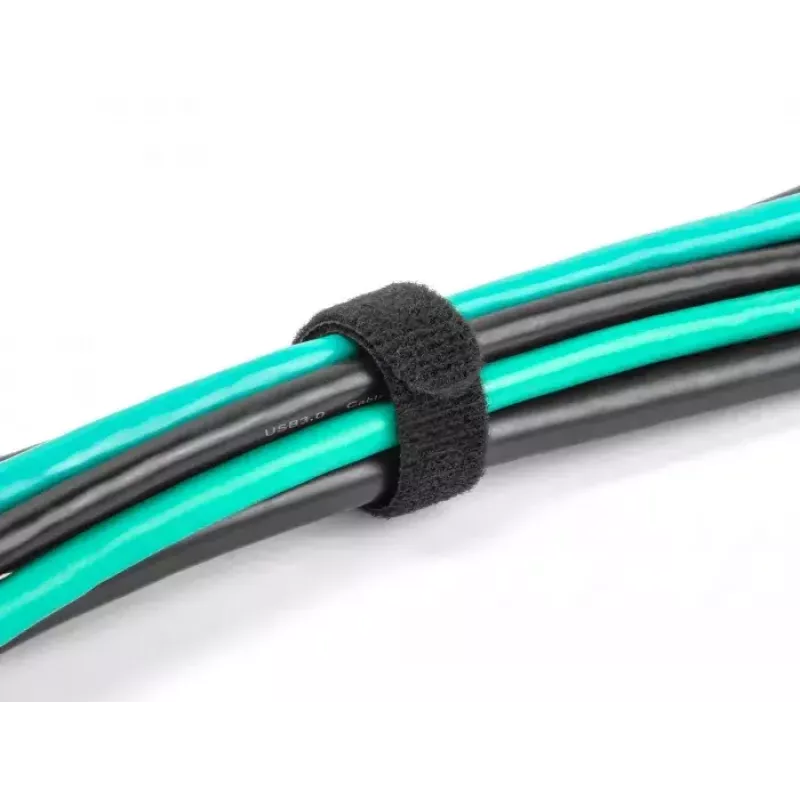 Abraçadeira de velcro para cabos DeLOCK 19011 200x12 mm preto 10 unid.