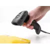 Leitor de códigos de barras USB DeLOCK 1D laser preto portátil com fio cabo 2 m