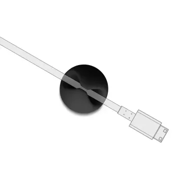 Suporte para cabos DeLOCK 18452 universal preto cinzento 29 mm x 29 mm x 15 mm