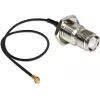 Cabo de sinal DeLOCK 88464 0,2 m preto dourado prateado