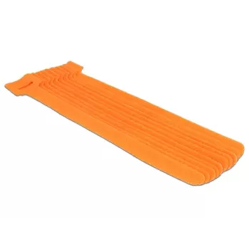 Fecho de velcro DeLOCK 18696 laranja 10 unid.