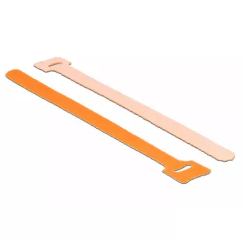 Fecho de velcro DeLOCK 18696 laranja 10 unid.