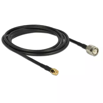 Cabo coaxial DeLOCK 89506 CFD200 2,5 m TNC SMA preto