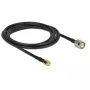 Cabo coaxial DeLOCK 89506 CFD200 2,5 m TNC SMA preto