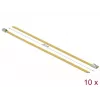 Abraçadeira DeLOCK 18785 aço amarelo 200 mm 10 unid.