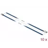 Abraçadeira DeLOCK 18796 aço azul 500 mm 10 unid.