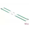 Abraçadeira DeLOCK 18803 aço inoxidável verde 400 mm 10 unid.