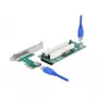 Placa riser DeLOCK PCI Express x1 para 2 x PCI 32 Bit slot cabo 60 cm