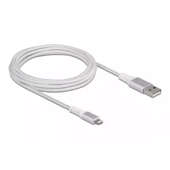Cabo de dados e carregamento USB DeLOCK para iPhone iPad iPod 3 m Lightning