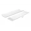 Calha para cabos DELOCK 20886, polipropileno, branco, 300×85×10 mm, 2 unid.