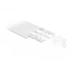Calha para cabos DELOCK 20886, polipropileno, branco, 300×85×10 mm, 2 unid.