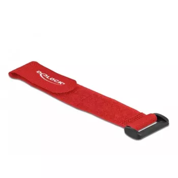 Abraçadeira de cabo de velcro DeLOCK 19532 vermelho 5 unid.