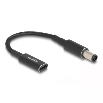 Cabo adaptador DeLOCK USB Type-C fêmea para HP 7,4 x 5,0 mm macho 15 cm