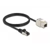 Cabo RJ45 macho para módulo Keystone RJ45 fêmea DeLOCK 87027