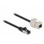 Cabo RJ45 macho para módulo Keystone RJ45 fêmea DeLOCK 87027